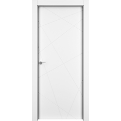 Купить Межкомнатная дверь эмаль Гео белая глухая
