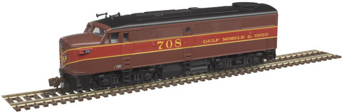 Тепловоз Alco FA1 Master(TM) Silver -- Gulf, Mobile & Ohio #708