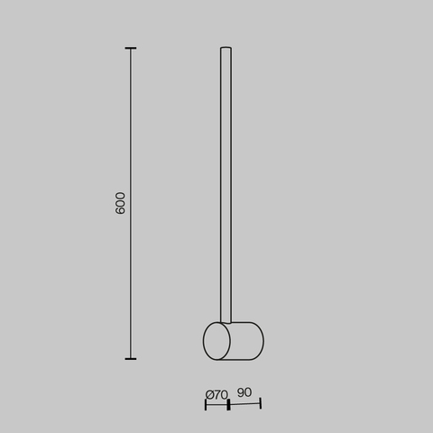 Настенный светильник Maytoni Light stick MOD237WL-L6B3K