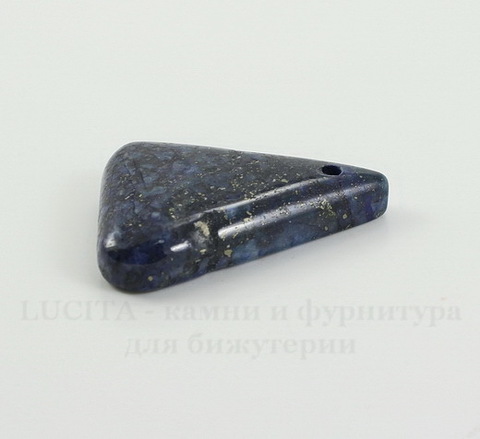 Подвеска Ляпис Лазурит (прессов., тониров) (цвет - темно-синий) 31,7х25,2х7,1 мм №103