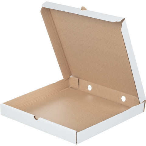Коробка для пиццы 350x350x40 мм Т-23 беленый (10 штук в упаковке)