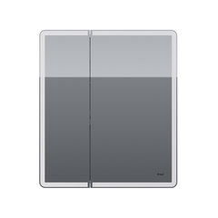 Шкаф зеркальный Dreja Point 70, 99.9033, инфракрасный выключатель, LED-подстветка, розетка, белый