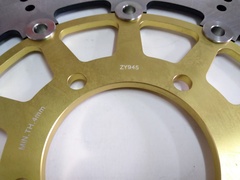 Диск тормозной передний  на KAWASAKI  ZX 6R  NINJA / ABS 636, Z 800 / ABS, VERSYS 1000,  Z 1000 / ABS, ZX 10R / abs  1000, ZX 14R / ABS 1000, GTR  1400, ZZR-ABS 1400 золотой