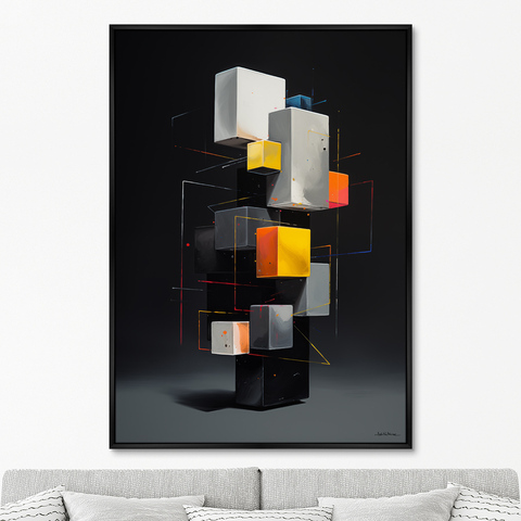 ArtNoMore - Репродукция картины на холсте Disassembled colors, No 2, 2024г.