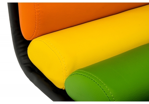 Барный стул Color 40*40*88 - 109,5 Цветной кожзам /Хромированный металл каркас