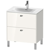 Duravit Brioso Тумба напольная под раковину # 234473, 2 ящика, 685x720x479мм, цвет White High Gloss BR451102222