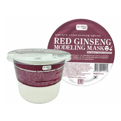 La Miso Red Ginseng Modeling Mask - Маска моделирующая (альгинатная) с красным женьшенем