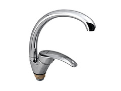 67-0-726 Смеситель стандарт однорычажный для кухни, гайка, керамический картридж 40мм (Дикалан)