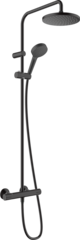 Душевая система с термостатом для душа, черный Hansgrohe Vernis Blend Showerpipe 200 26276670