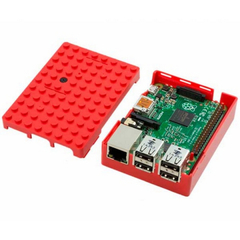 RA183   Корпус ACD Red ABS Plastic Building Block case for Raspberry Pi 3 B (CBPIBLOX-RED) (494309)