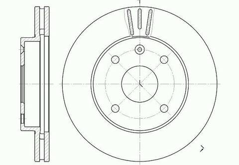 Диск тормозной вентилируемый G-brake  GR-02882