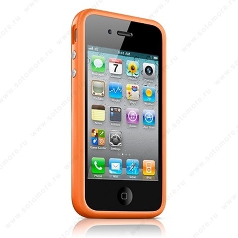 Бампер Apple для Apple iPhone 4s/ 4 Bumper - Orange