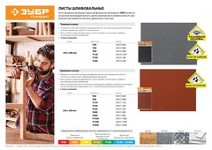 ЗУБР Р2000, 230 х 280 мм, 5 шт, водостойкий, шлифовальный лист на бумажной основе (35417-2000)