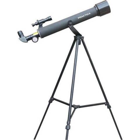 Телескоп Praktica Junior 50/600AZ с линзой Барлоу и лунным фильтром, черный