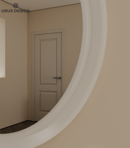Интерьерное круглое зеркало с LED подсветкой