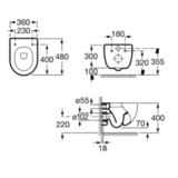 Унитаз подвесной Roca N-MERIDIAN 7346248000 COMPACT