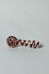 Трубка-сувенирная стекло дутая полосатая 11 см JX-23