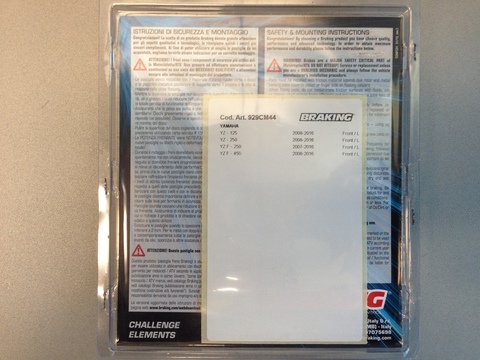 Колодки тормозные BRAKING 929CM44