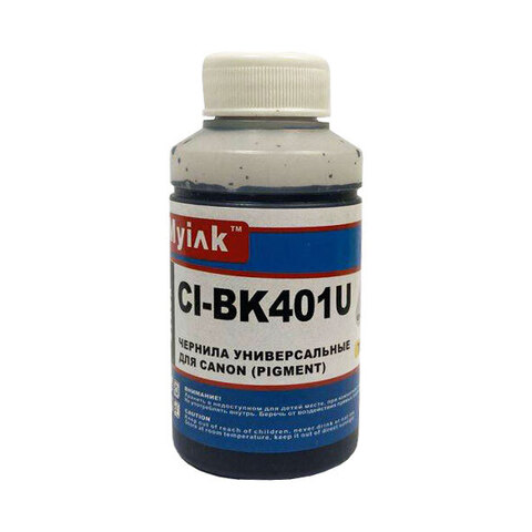 Чернила универсальные для CANON (70мл, Black, Pigment ) CI-BK401U  MyInk