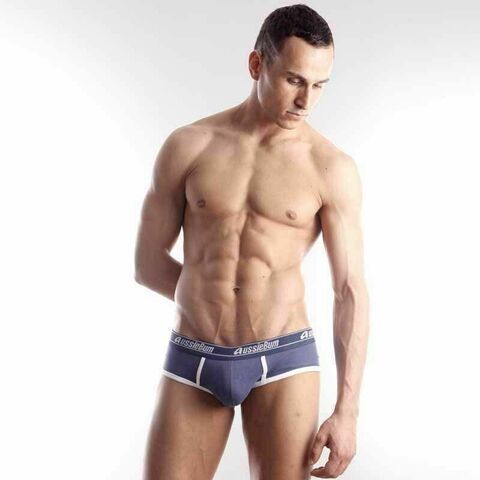 Мужские трусы брифы темно-синие Aussiebum blue Brief