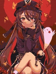 Картина по номерам Геншин Ху Тао