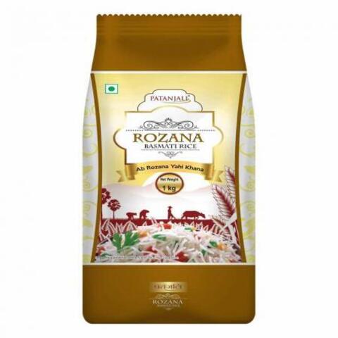 Рис Басмати экстра-длинный, 1 кг Patangali Rozana
