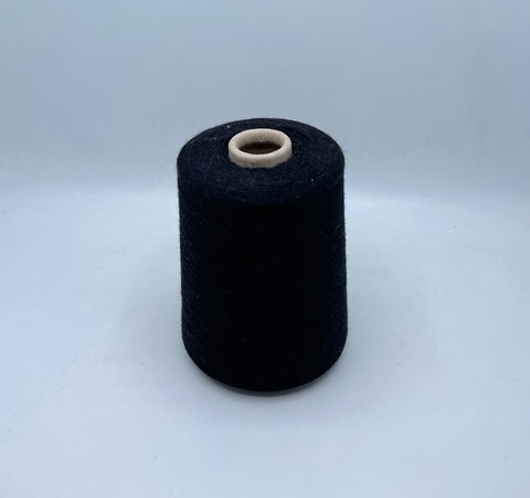 Бобинная пряжа (пр.Италия),1500м/100гр, 80% шерсть, 20% полиамид , цвет-Черный, арт.31459