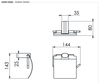 REMER LN60BO Держатель для туалетной бумаги с крышкой lounge
