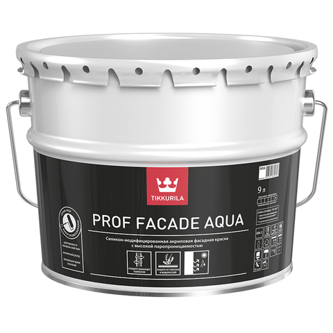 Tikkurila Euro Prof Facade Aqua / Тиккурила Евро Проф Фасад Аква силикономодифицированная фасадная краска