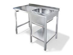 Стол для посудомоечной машины KAYMAN СПМФ-121/1207 ПРАВЫЙ