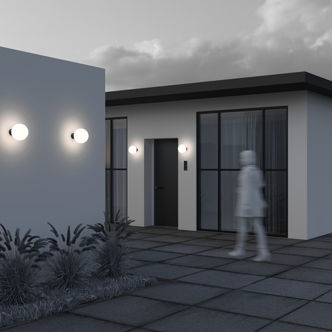 Уличный настенный светильник Maytoni  Bold O598WL-01B1