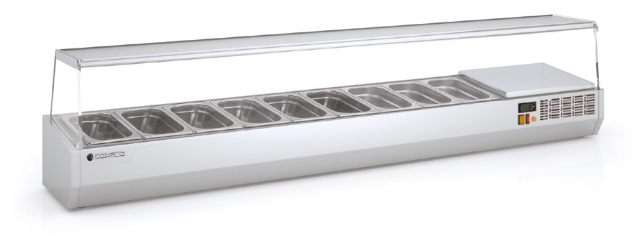 Витрина холодильная Coreco EI 13200  для ингредиентов  8*GN1/3 -150 мм