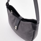 Сумка Саломея 328 македония серый + черный