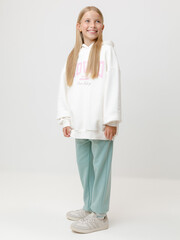 брюки  для девочки  КР 400782-1/голубой прибой