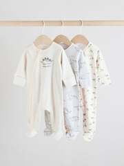 Комбинезон / Cлип для малышей Next AA5-959, 3 шт., Молочный