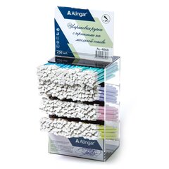 Ручка шариковая на масляной основе Alingar "NELI-S", 0,7 мм, синяя, игольчатый наконечник, трехгран, цветной, пластик. корпус, пластик. стенд 256 шт