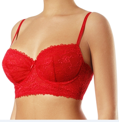 Lisse Бюстгальтер M-006 красный 80C (мягкая чашка)