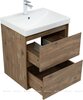 Aquanet 340162 Тумба с раковиной Милан 60 цв. дуб рустикальный (340162)