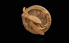 Силиконовый молд Медальон Черепаха