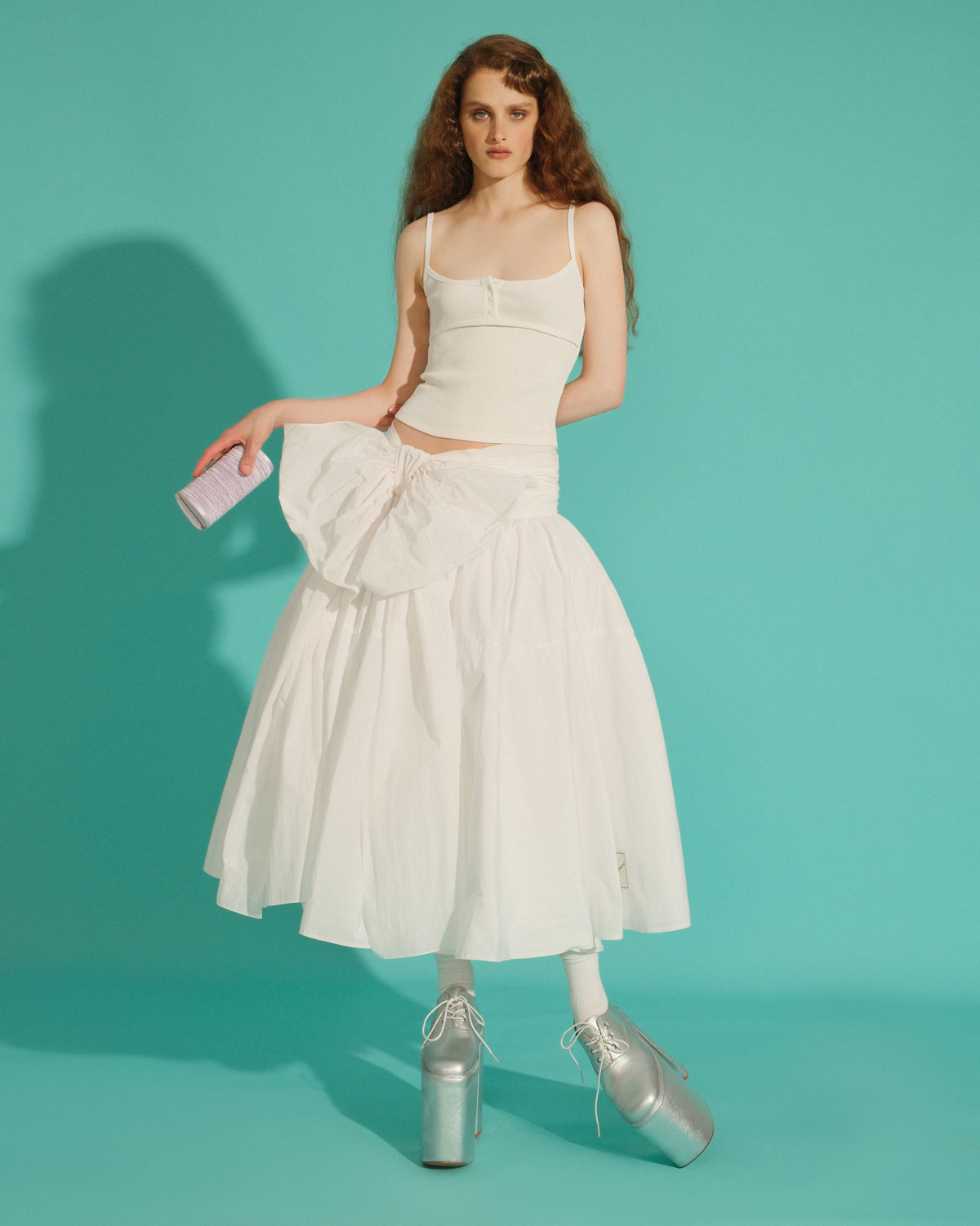 Хлопковый топ на пуговицах