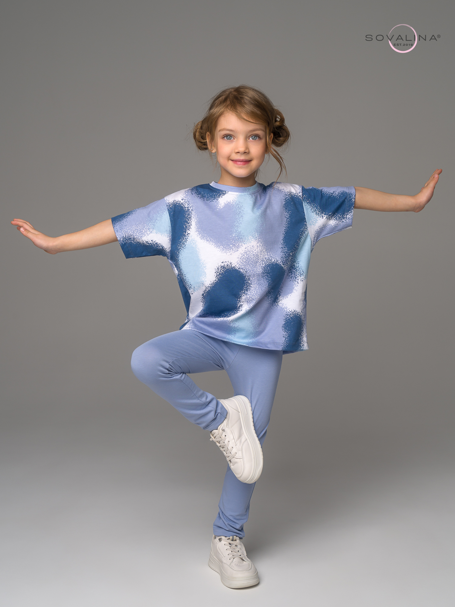 Костюм Мун краска индиго-голубой