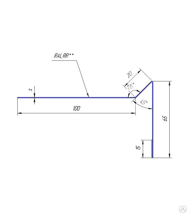 Планка торцевая для металлочерепицы 100х80. Торцевая планка для гибкой черепицы 100х65 мм 2 м коричневая RAL 8017. Планка торцевая для гибкой черепицы 100х65 мм. Гранд лайн торцевая планка 100х80 чертеж.