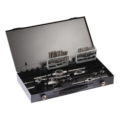 Набор метчиков и плашек M3-M12 37пр HSS-G Terrax by Ruko A245020