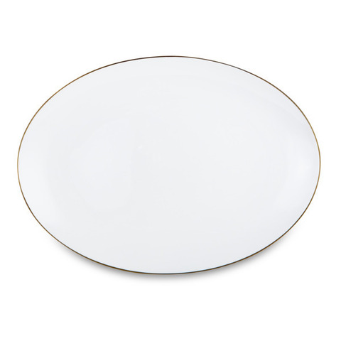 Блюдо овальное 38см Narumi Золотая линия