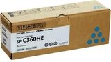 Принт-картридж Ricoh SP C360HE, голубой. Ресурс 5000 стр. (408185)