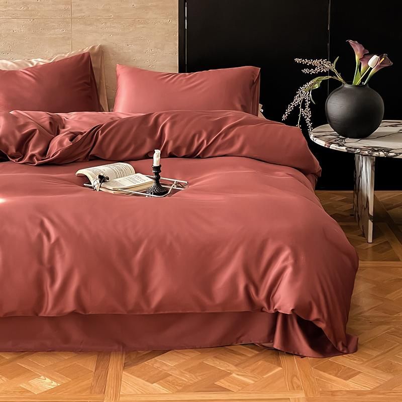 ZEPHYR HOME КПБ 1.5 Полуторка Тенсель терракот