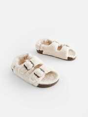 Сандали с пробковой подошвой для девочки Next Q91-819, Молочный