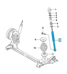 АМОРТИЗАТОР ЗАДНИЙ NEXIA, LANOS, CHANCE, SENS, ESP AMD