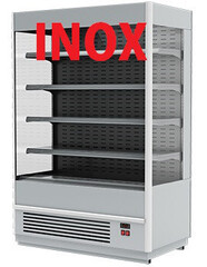 Пристенная холодильная витрина Полюс (CUBA FC20-08) Carboma Cube 1930/875 ВХСп-2,5 INOX