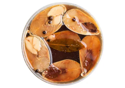 Скумбрия слабой соли в масле, кусочки, 500г